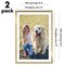 Americanflat 2 Pack of Picture Frames with Mat - Plexiglass Cover